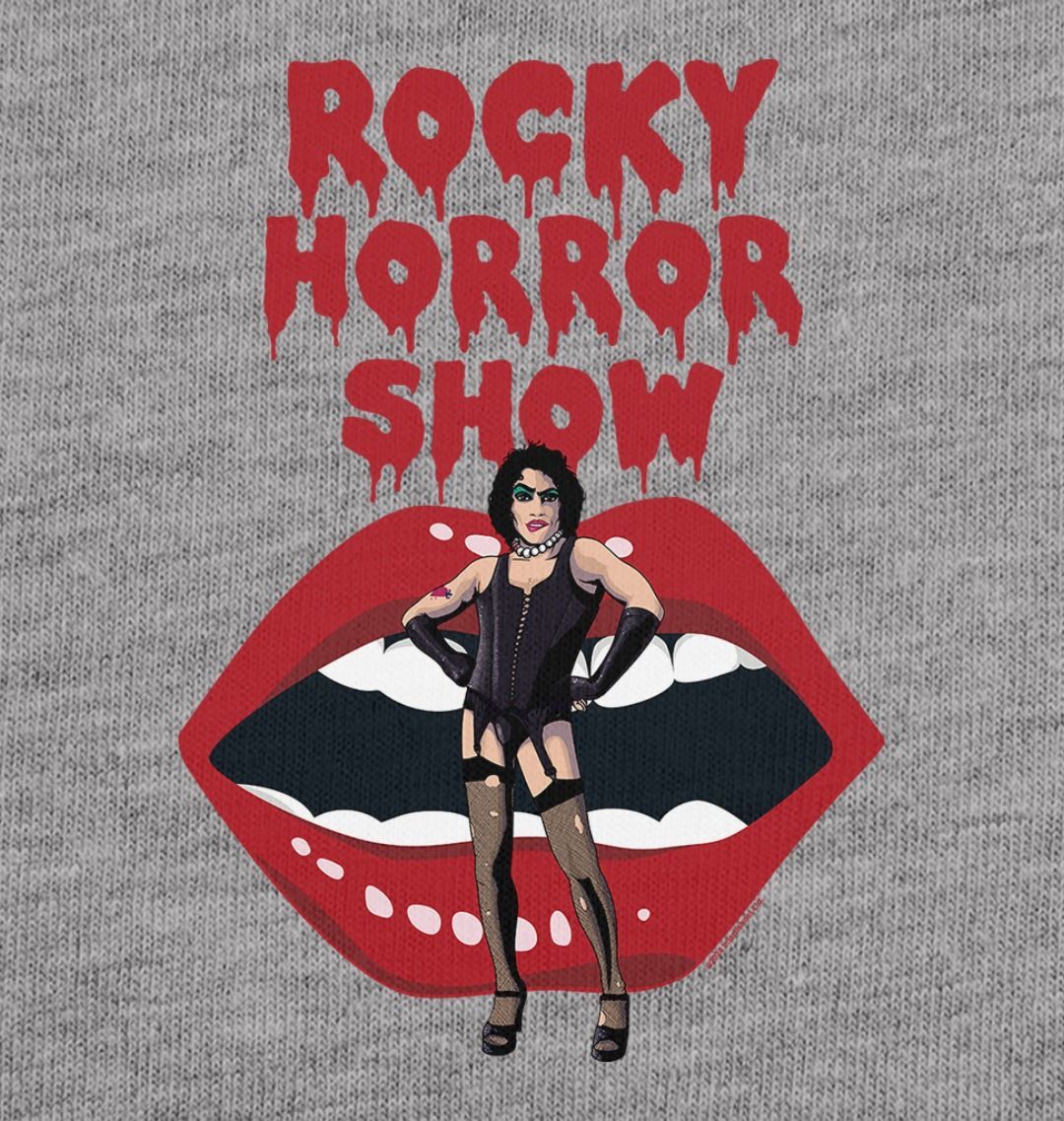 Rocky Horror Show Dr Frank N Furter With Lips Adult T-Shirt-Rocky Horror Merch Store