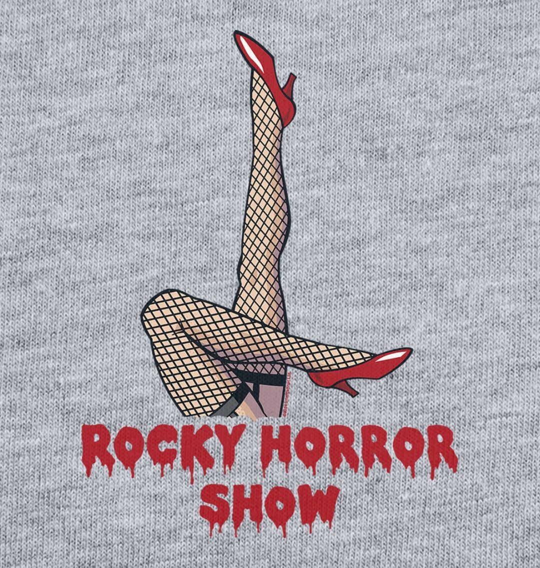 Rocky Horror Show Legs Up Logo Adult T-Shirt-Rocky Horror Merch Store